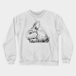 Line drawing - rabbit Crewneck Sweatshirt